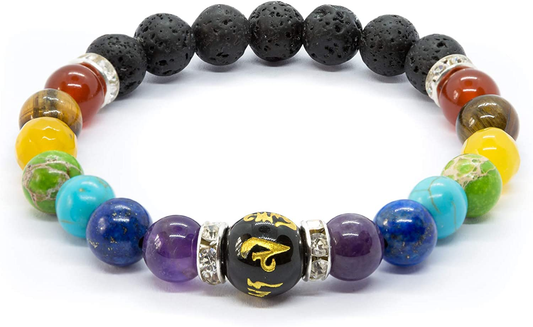 Chakra Healing Crystal Armbånd | Omfavn Kraften fra Naturen med Dette Symboliske Tilbehøret