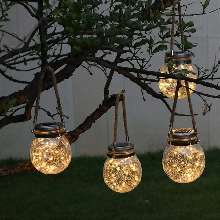 Solar Mason Jar Lampe - Lunara | Skanto