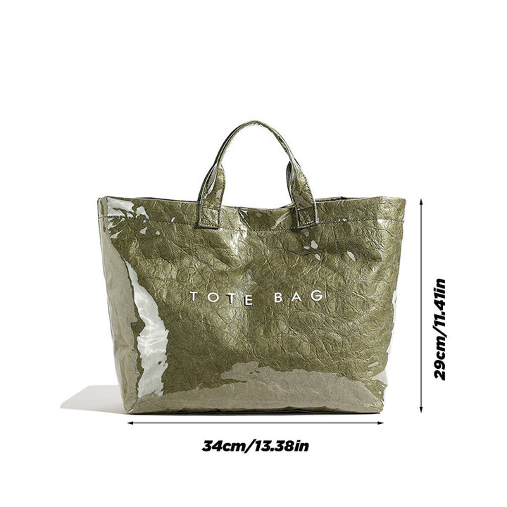 Kvinner Bokstavtrykk Tote Bag | Skanto