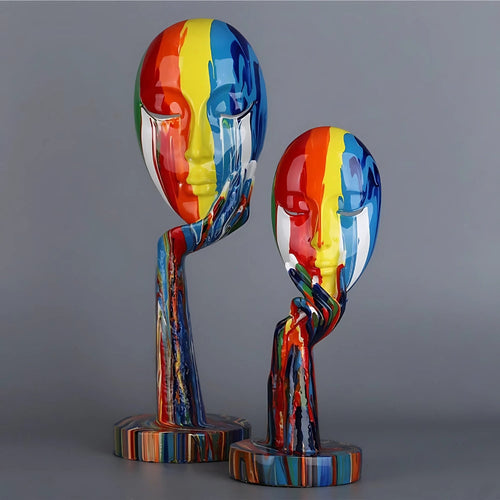 Abstrakt Ansiktskunst Skulptur | Skanto