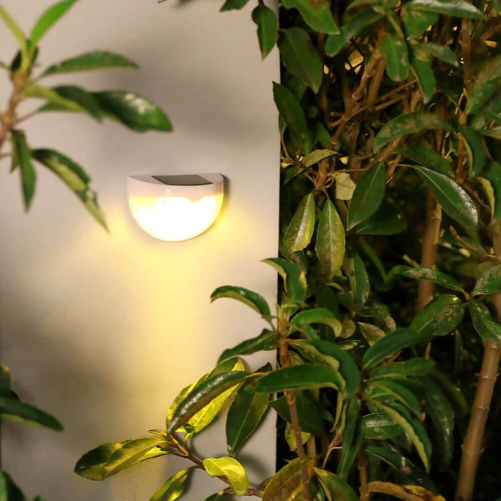 Solar Semi Circle Utendørs Vanntett Lys Skygge Gjerde Vegg Sconce Lampe | Skanto