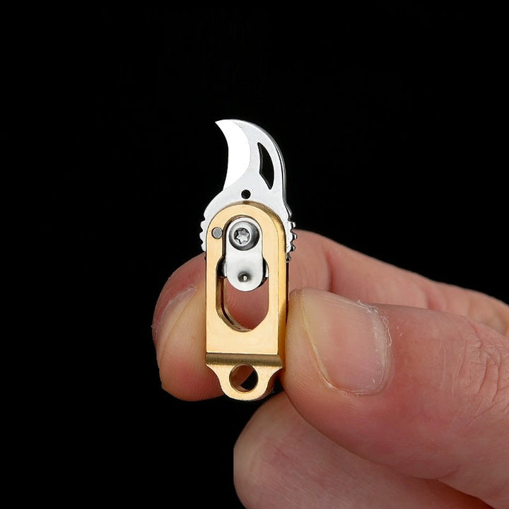 Skanto | Mini Messing Folding Claw - Lomme-størrelse Express Åpner