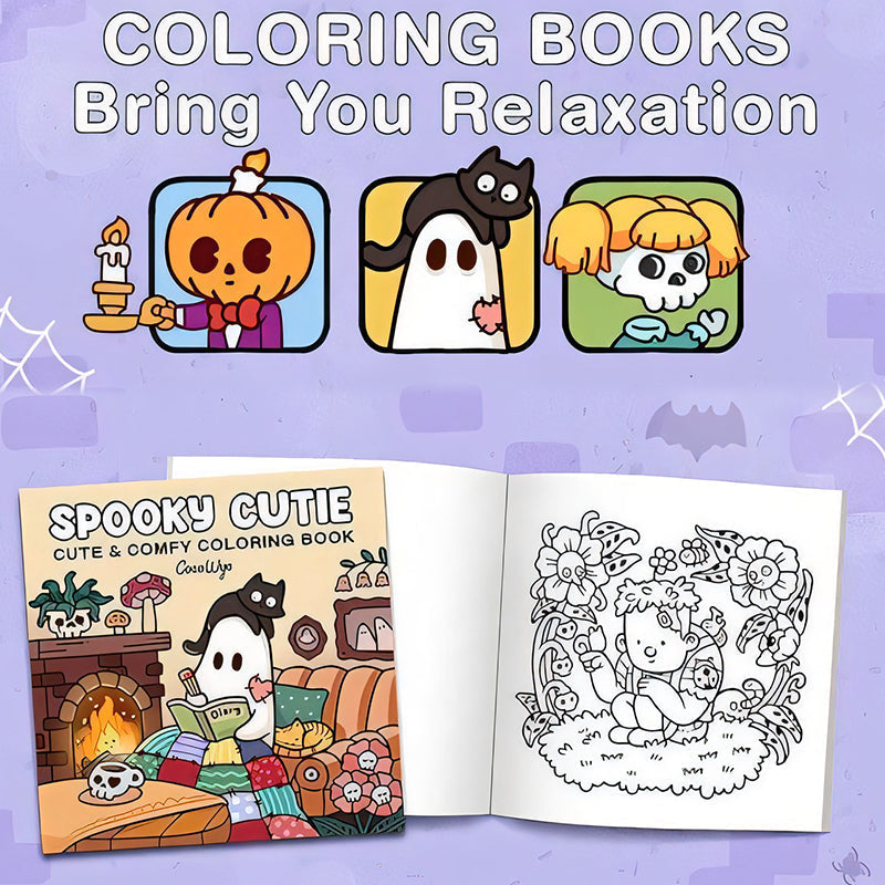 Spooky Cutie: Fargebok for Voksne og Tenåringer | Skanto