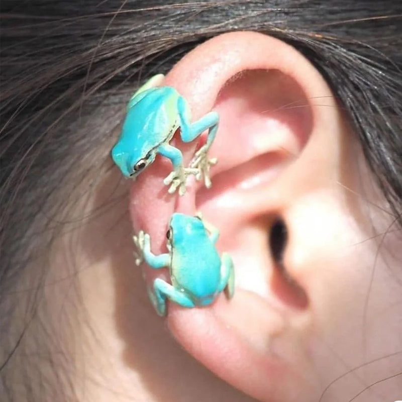 Skanto | Latest-tree Frog Ring & Earrings