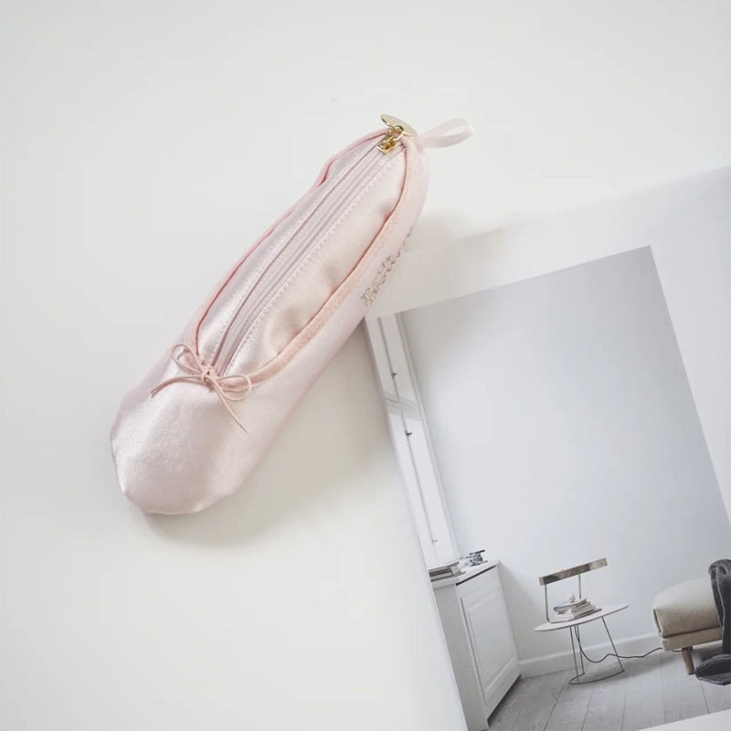 Personlig tilpasset rosa ballettsko stil sminkeveske | Skanto