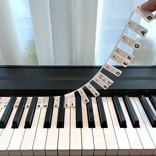 Skanto | Avtagbare piano-tastatur notetiketter