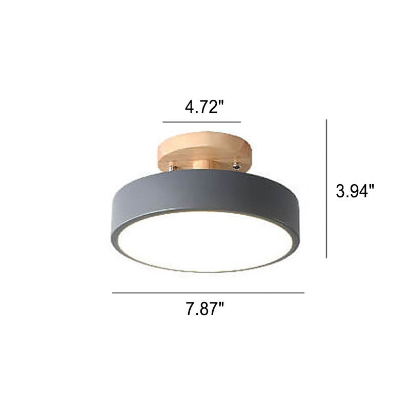 Norvo LED Rund Taklampe | Nordisk Design | Semi-Flush Montering | Økonomisk Innendørs Belysning