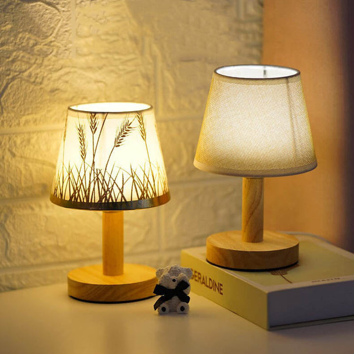 Skanto | Vintage Lin Futteral 1-Lys LED Bordlampe