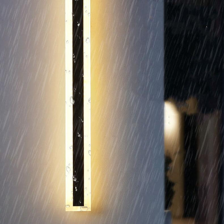 Skanto | Minimalistisk Utvidet Stangformet 1-Lys LED Akryll Utendørs Vanntett Vegglampe