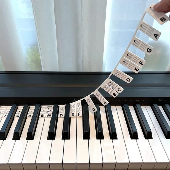 Skanto | 🎁Fjernbare Piano Tastatur Noter Merker
