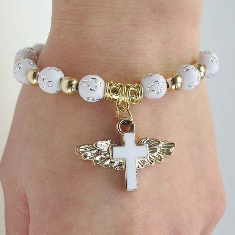 Skanto | Engel Vinge Kors Armbånd