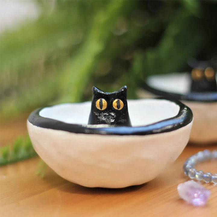 Skanto | Lucky Black Cat Decorative Bowl Dish