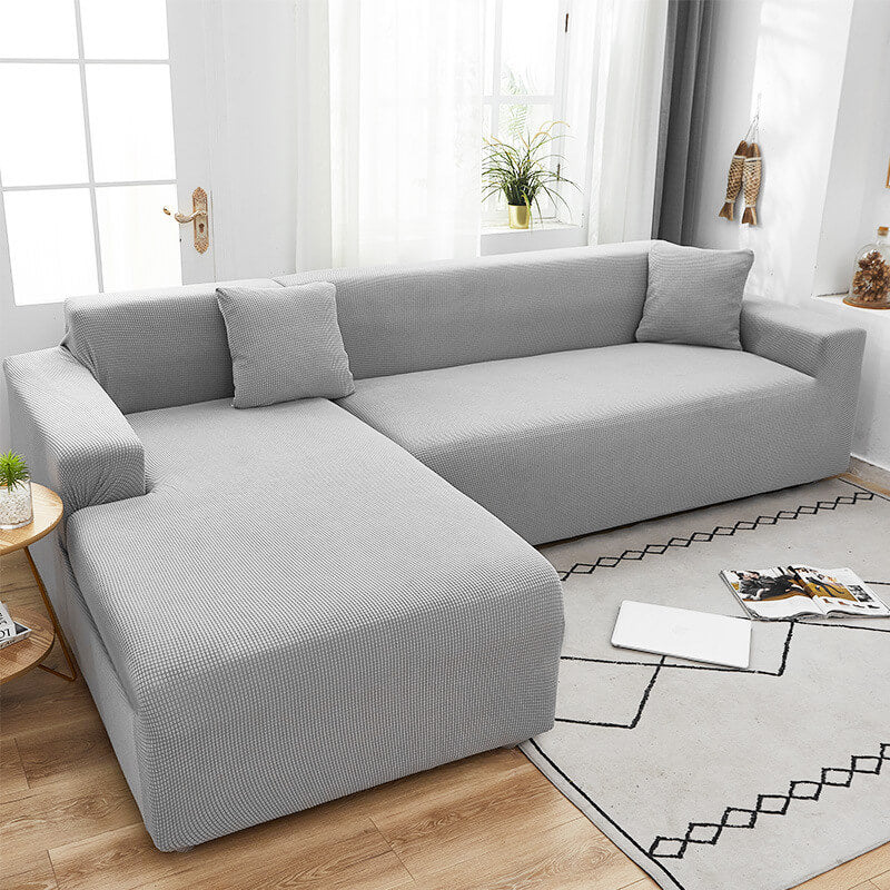 Skanto | FlexiCover Elastisk Sofatrekk – Beskyttelsestrekk for Hjørnesofaer og Standard Sofaer