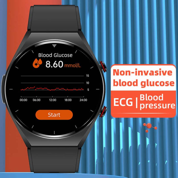 Skanto |  Én-Klikk Blodsukker Blodtrykk Ekg/Ekg Hrv Hjerteovervåking Suga Pro Helse Smartswatch