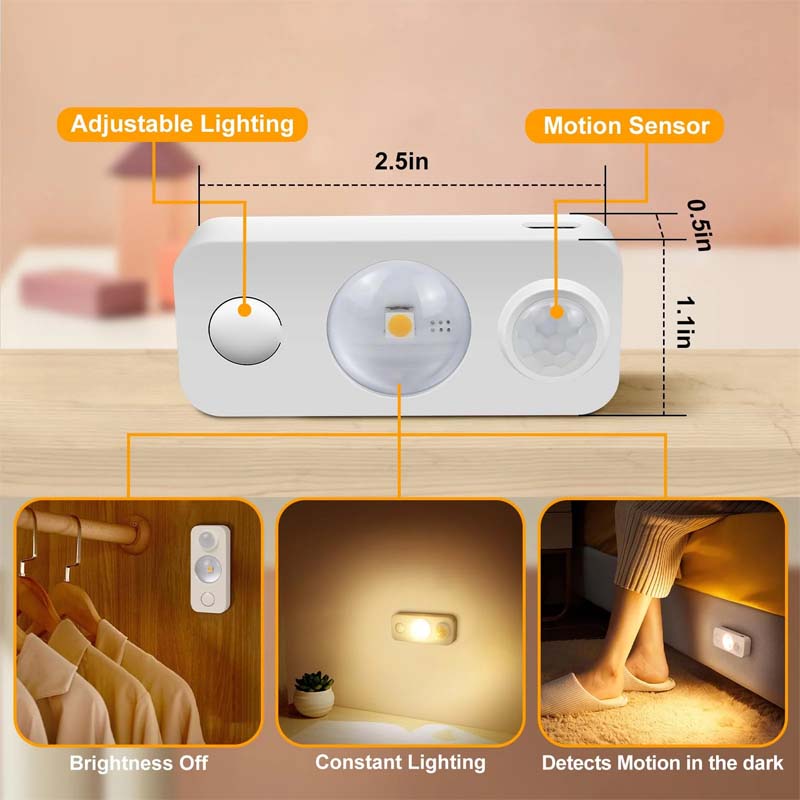 Skanto | LED Bevegelsessensor Spotlys - 4 stk