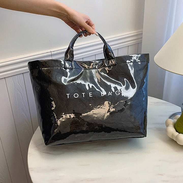 Kvinner Bokstavtrykk Tote Bag | Skanto