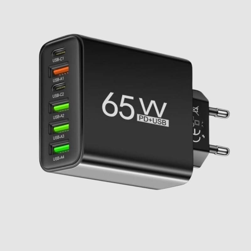 Skanto | Kompakt Multi-Port Hurtiglader for Telefoner og Nettbrett
