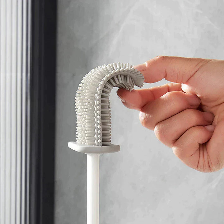 Silikon toalettbørste med veggholder – Ultimate hygiene løsning | Skanto