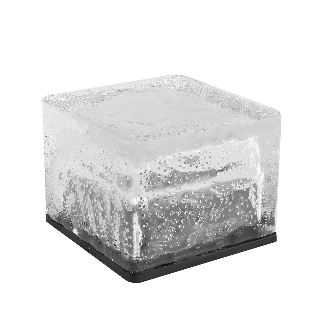 Square Creative Ice ock LED Vanntett Smarte Solenergi Utendørs Belysning
