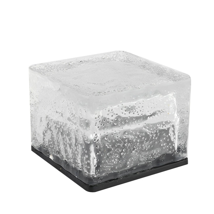 Square Creative Ice ock LED Vanntett Smarte Solenergi Utendørs Belysning