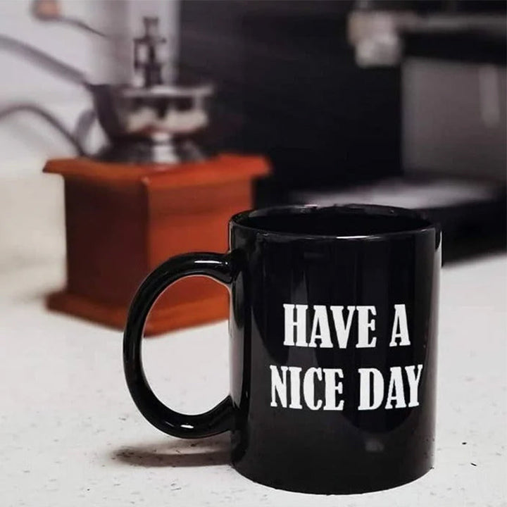 Ha en fin dag kaffekopp midtfinger morsom kopp nyhetsgave | Skanto