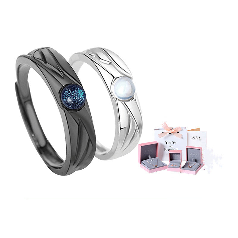 Skanto | 925 Sterling Silver Ringer for Deg og Din Partner, Beste Gave til Valentinesdagen