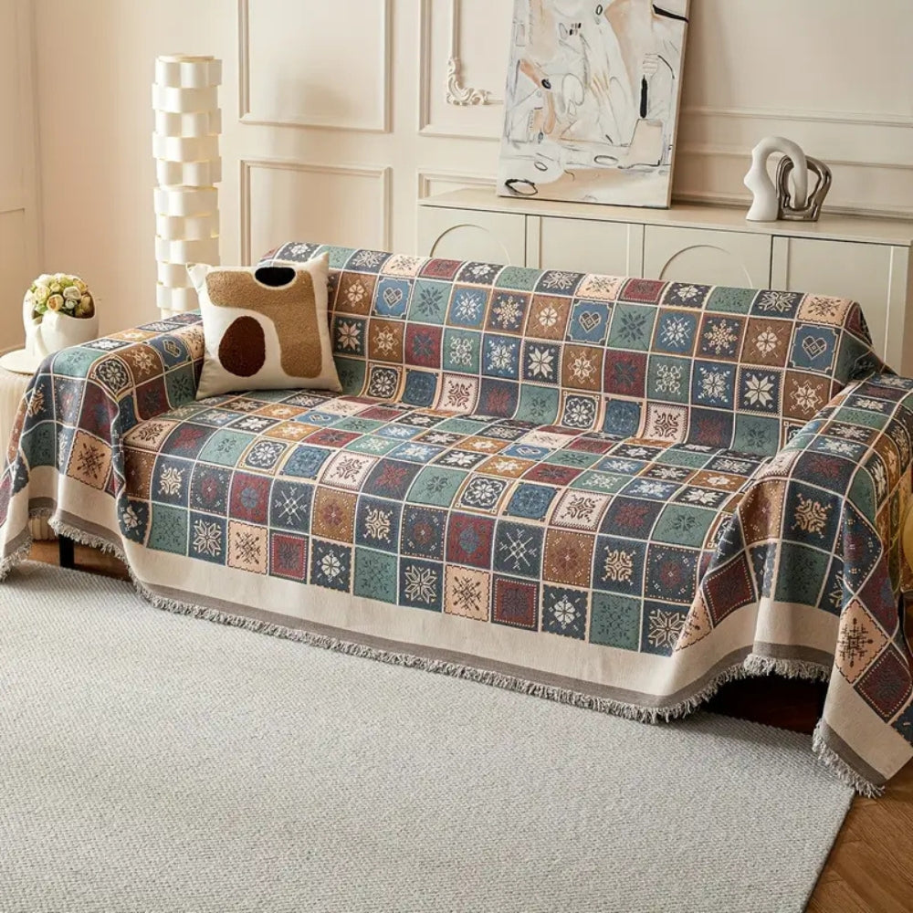 Skanto | Geneva Boho Strikket Sofa Deksel