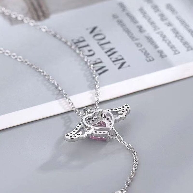 Skanto | Pink Angel Wings Necklace