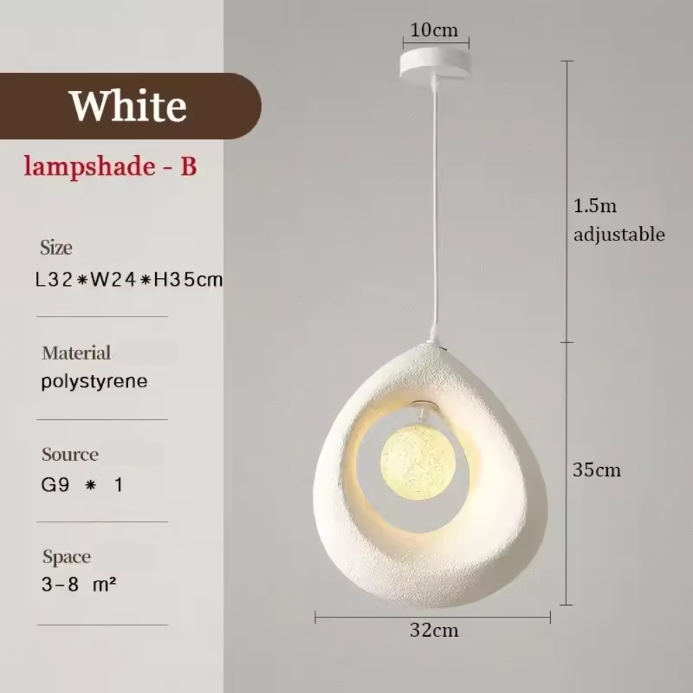 Skanto | Japansk Wabi Sabi Pendellampe med Minimalistisk Design