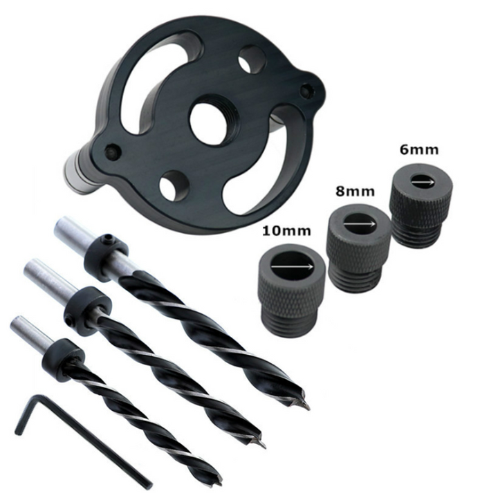 Skanto | 6/8/10mm Vertikal Lommestikksbor Jig (8 stk.)