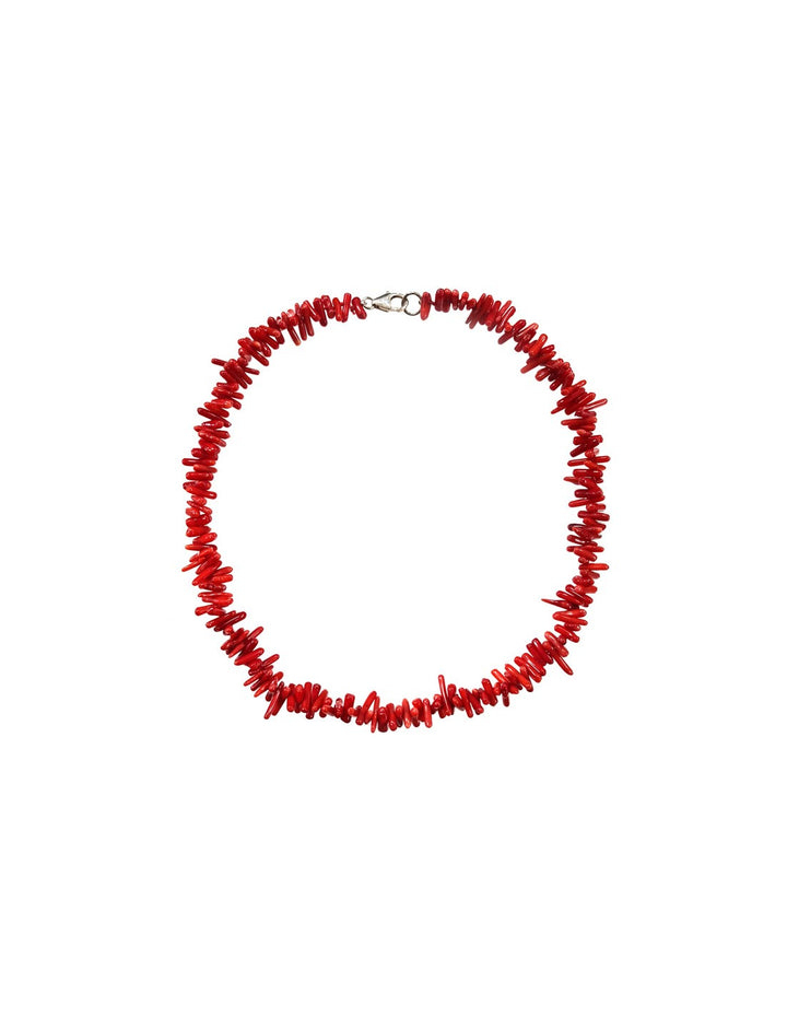Vibrant Red Coral Necklace | Perfect Eye-Catcher for Your Style Skanto