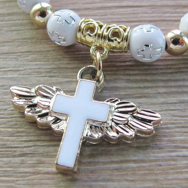 Skanto | Engel Vinge Kors Armbånd