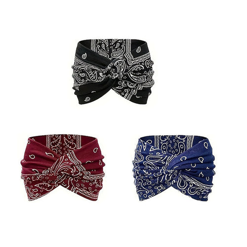 Skanto | Vintage Stil Bred Tie-Dye Hodebånd