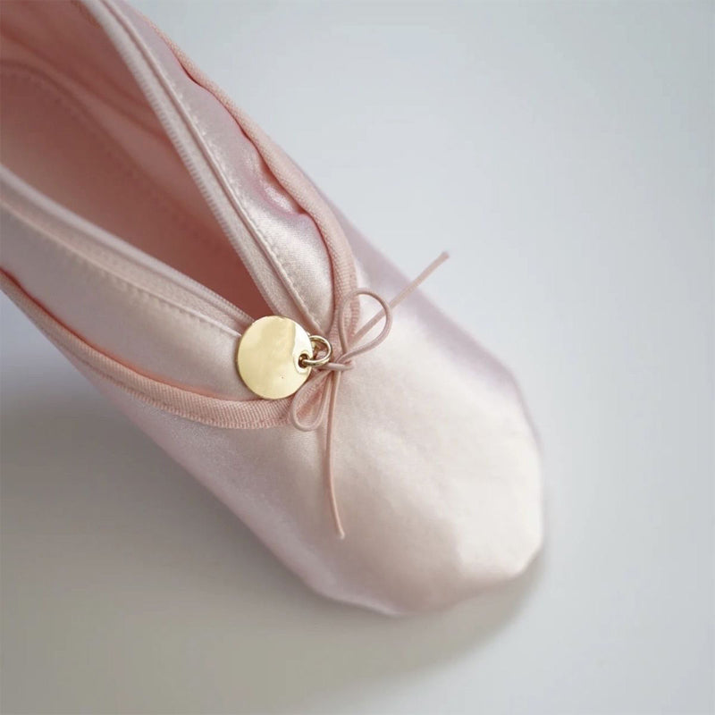 Personlig tilpasset rosa ballettsko stil sminkeveske | Skanto