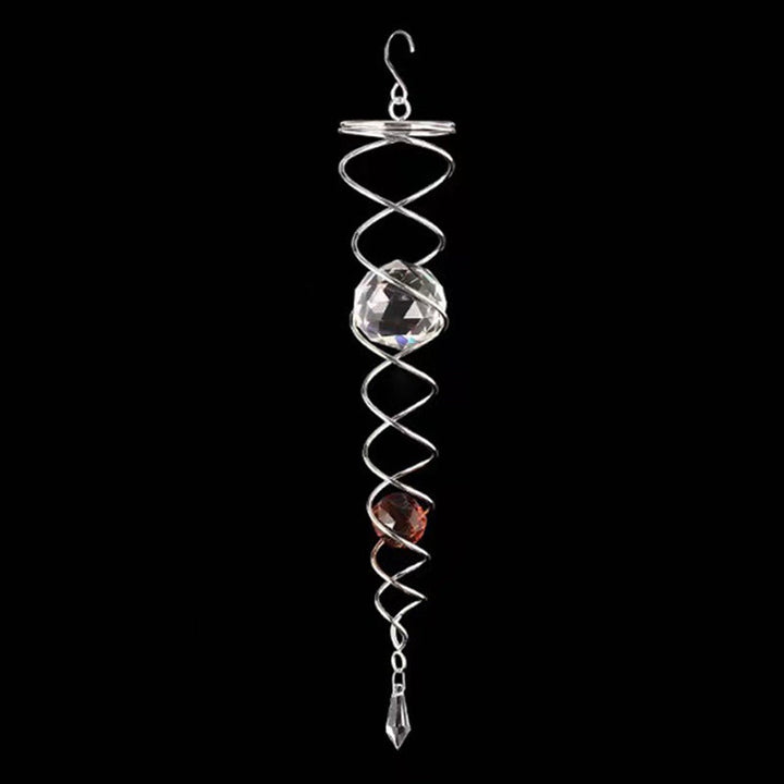 Vindklokker Dekor Krystall Sentralkule Spiral Hale Vindspinner Stabiliser | Skanto