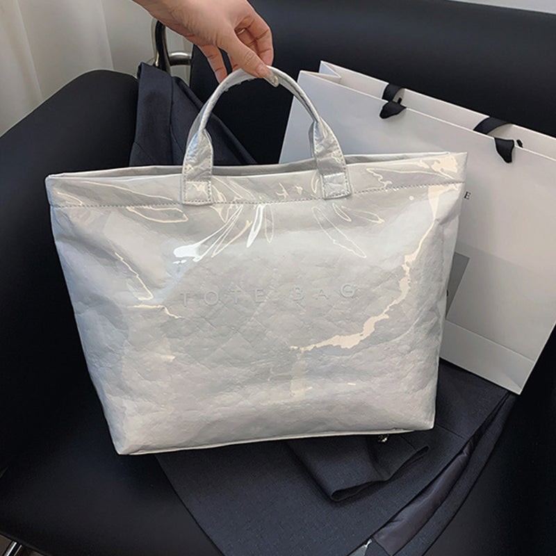 Kvinner Bokstavtrykk Tote Bag | Skanto