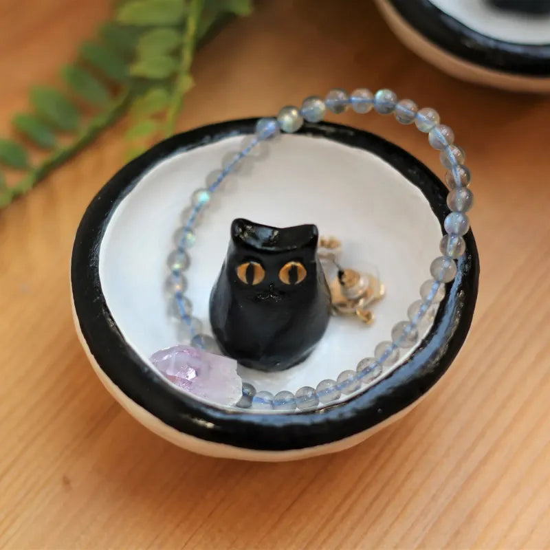 Skanto | Lucky Black Cat Decorative Bowl Dish