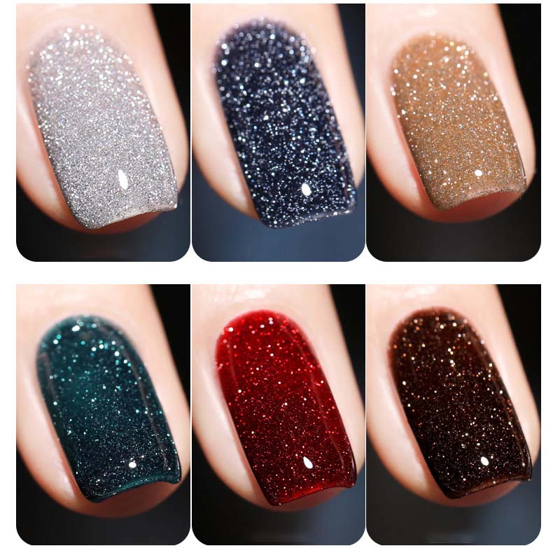 Skanto | Høy-Densitet Glitter Neglelakk