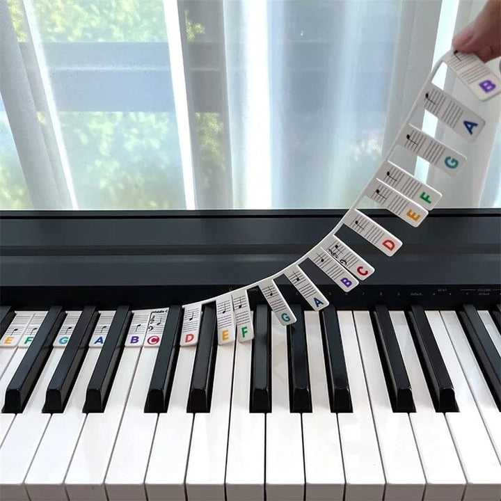 Skanto | 🎁Fjernbare Piano Tastatur Noter Merker