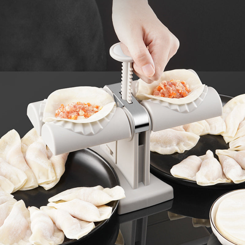 🥟Hushold Dobbel Hode Automatisk Dumpling Maker Form🧑‍🍳God hjelp i kjøkkenet | Skanto