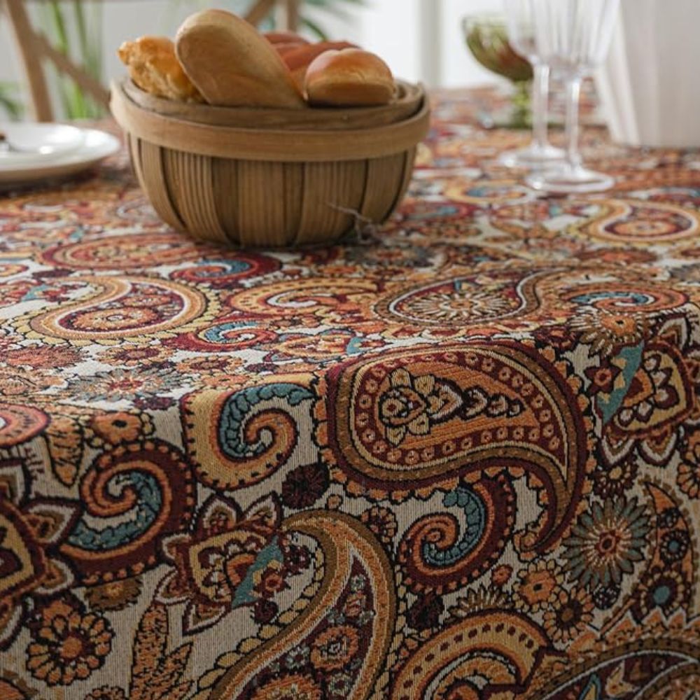 Skanto | Amber Paisley Duskebordduk