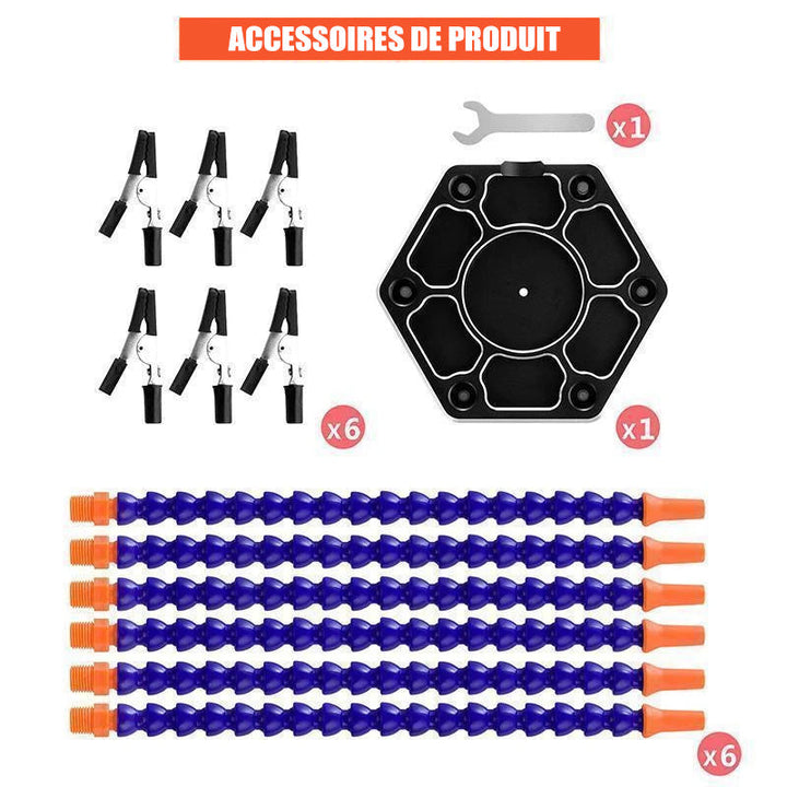 Aluminiumlegering svettebase med fleksible armer | Skanto