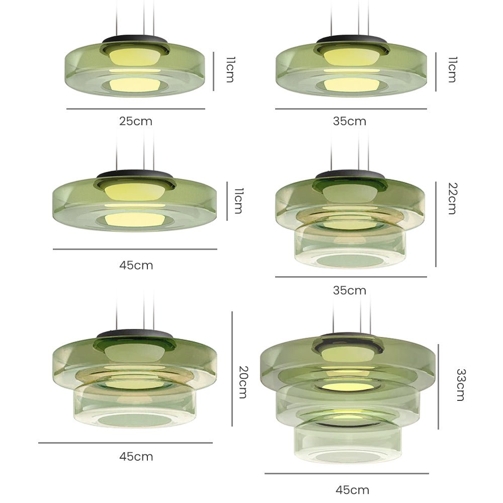 Skanto | Modern Glass Pendant Lamp in Bauhaus Style - AuroraSphere