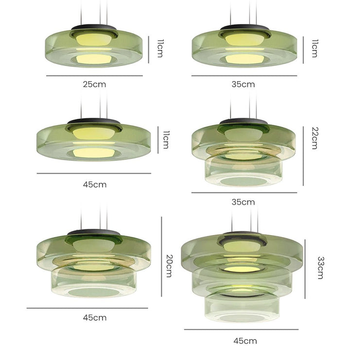 Skanto | Modern Glass Pendant Lamp in Bauhaus Style - AuroraSphere