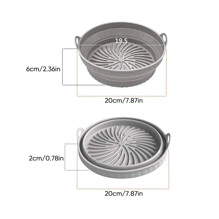 Air Fryer Silikon Grillpanne Gjenvendbar Bakeform | Skanto