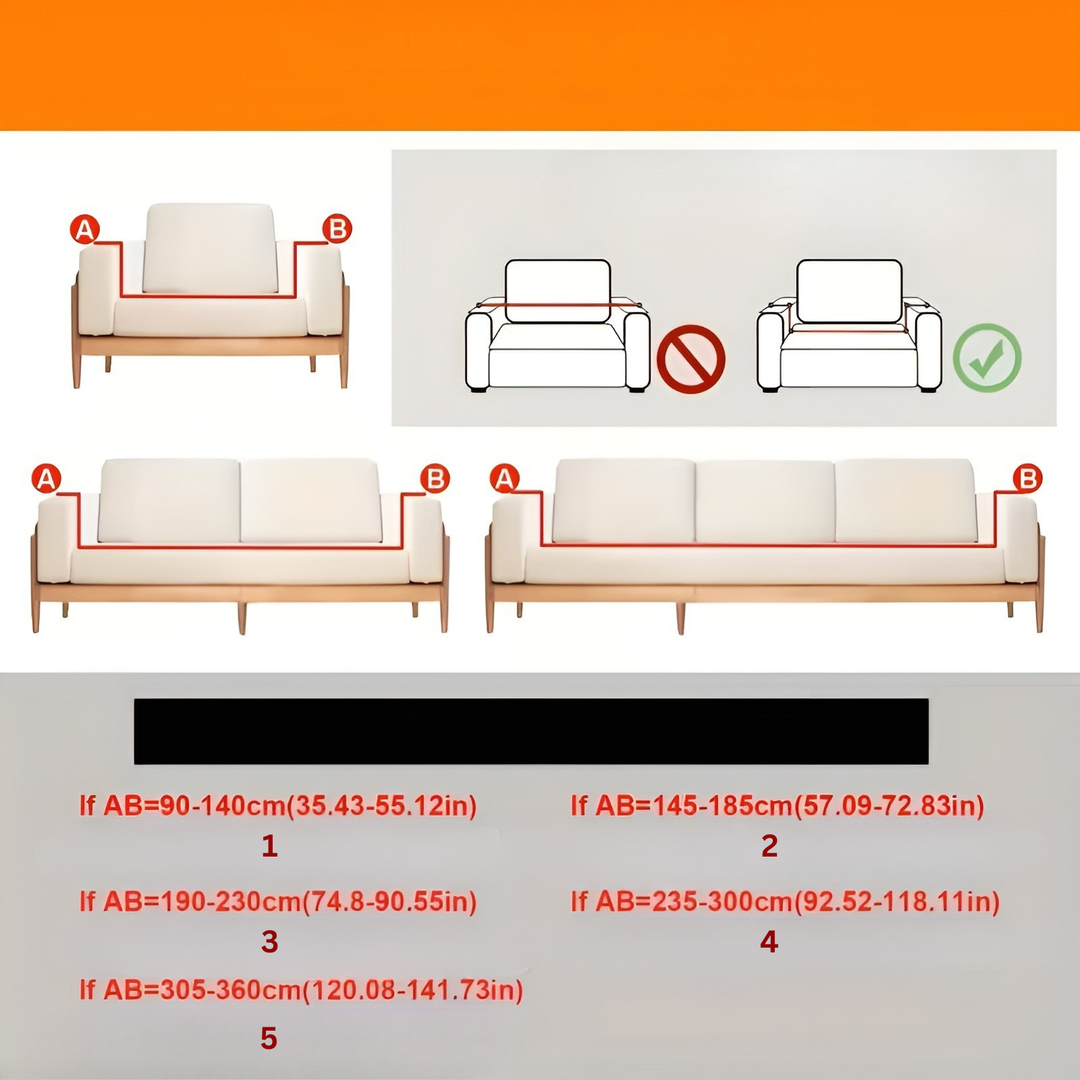Plush sofa cover (2 pieces) – Myk, varm og dekorativ | Beskytter sofaen din på en stilfull måte | Skanto