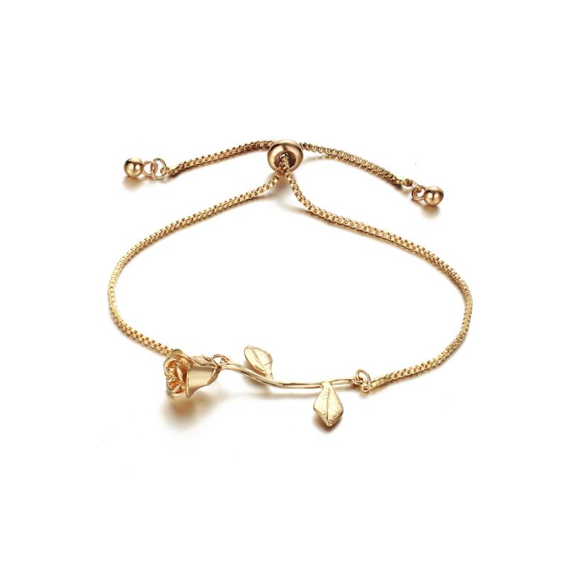 Skanto | Rose Blomst Charm Armbånd