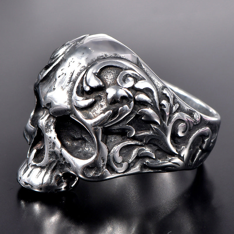 Skanto | Punk Stil Titan Hodeskalle Ring