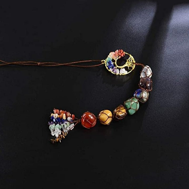 7 Chakra Stein Healing Crystal Tree of Life Dekorasjon | Skanto