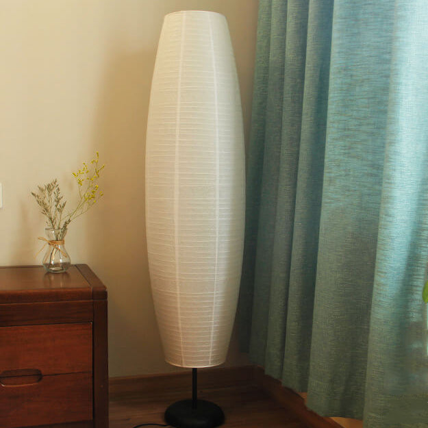 Moderne gulvlampe med dobbelt lampeskjerm – LumiTwins designlampe 137 cm høy | Skanto